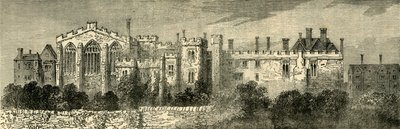 Il monastero di San Giovanni di Gerusalemme, Clerkenwell - Vista generale da sud-est, c1872 da Unbekannt