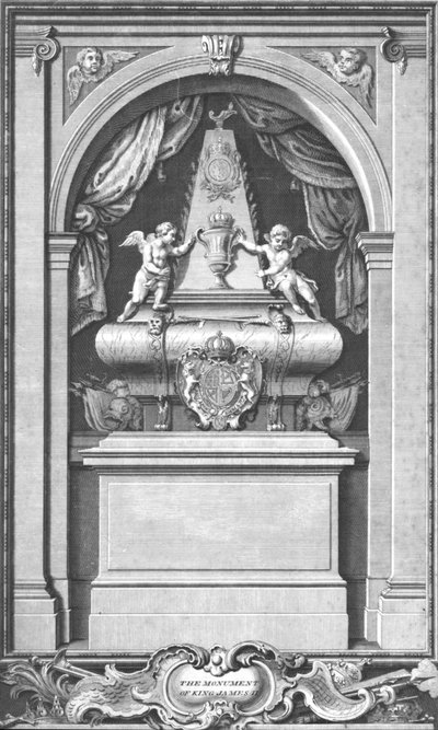 Il monumento di Re Giacomo II. Eretto a...Parigi nell