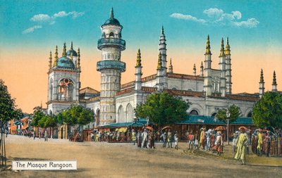 La Moschea Rangoon, c1888 da Unbekannt