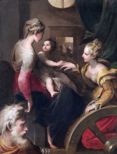 Il matrimonio mistico di Santa Caterina, c1531-c1540 da Unbekannt