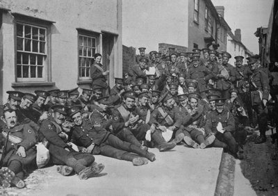 Il Nuovo Esercito in addestramento: Una sosta lungo la strada, 1915 da Unbekannt