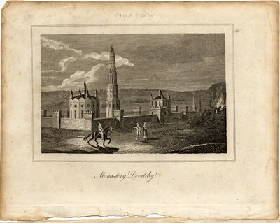 Il Convento di Novodevichy a Mosca, c. 1800 da Unbekannt