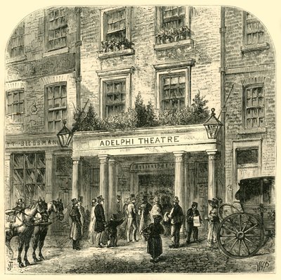 Il vecchio teatro Adelphi, 1881 da Unbekannt