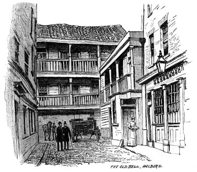 La Vecchia Locanda Bell, Holborn, Londra, 1887 da Unbekannt