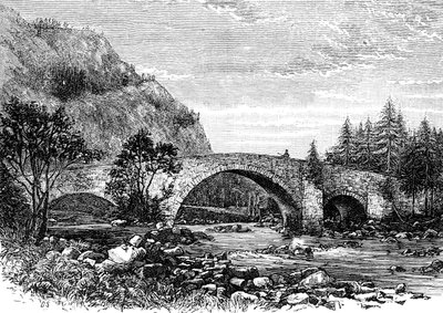 Il vecchio ponte, Invercauld, Scozia da Unbekannt