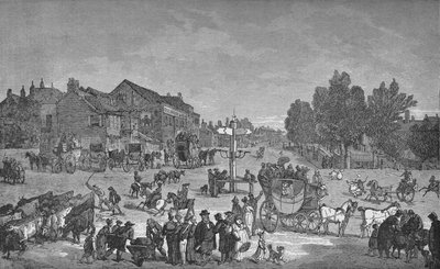 Il vecchio Elephant and Castle Inn, c1785, 1912 da Unbekannt