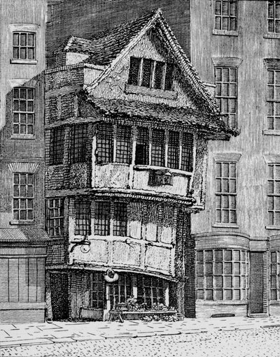 La vecchia fontana nei Minories, Città di Londra, c. 1798, 1906 da Unbekannt