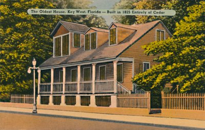 La casa più antica, Key West, Florida - Costruita interamente in cedro nel 1825, c1940 da Unbekannt