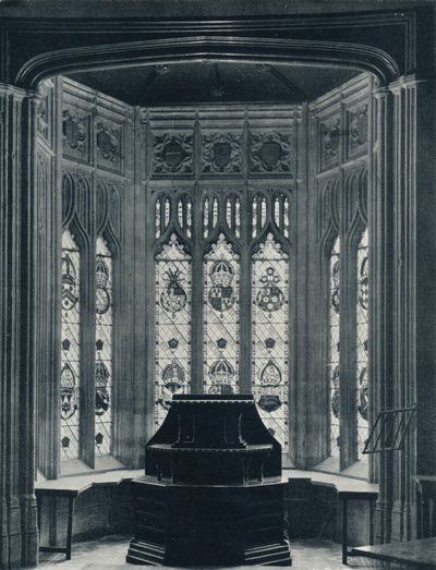 La finestra oriel nella sala, 1926 da Unbekannt