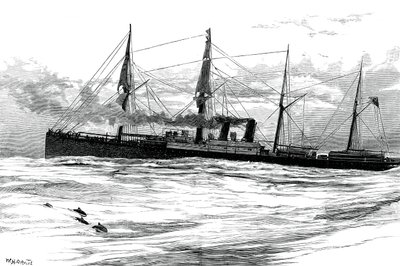Il piroscafo Orient della Orient Steam Navigation Company, c. 1880 da Unbekannt