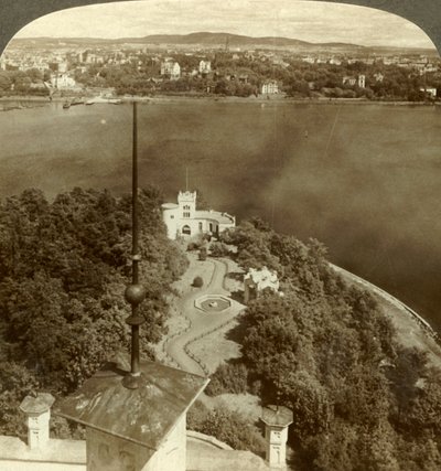 I giardini reali di Oscarshal e Christiania, dal castello, Norvegia da Unbekannt