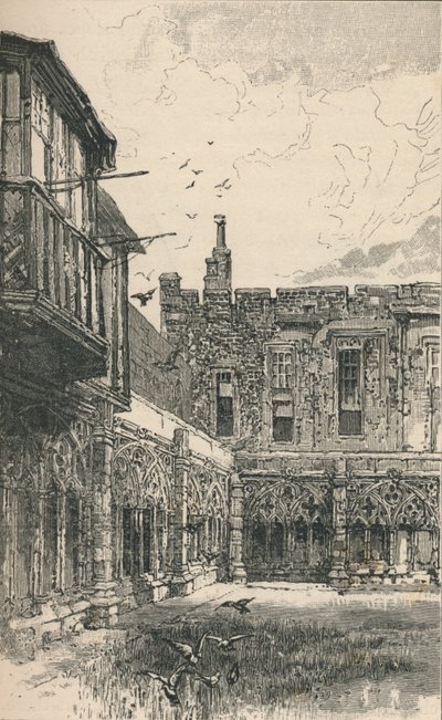 I Chiostri Esterni e la Finestra di Anna Bolena, 1895 da Unbekannt