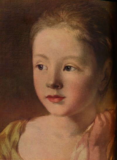 Le figlie del pittore che inseguono una farfalla (dettaglio), c1756, 1937 da Unbekannt