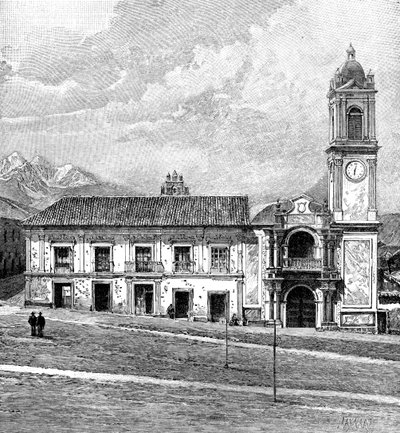 Il Palazzo del Congresso, La Paz, Bolivia, 1895 da Unbekannt
