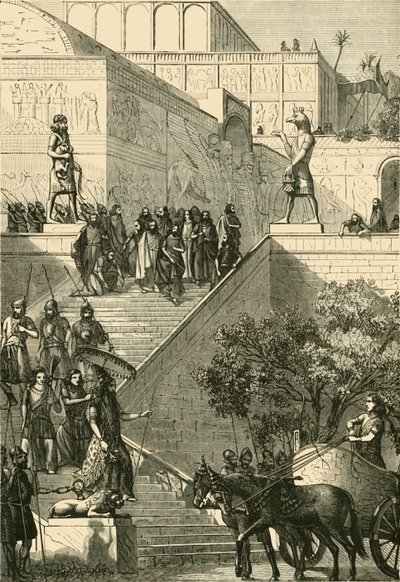 Il Palazzo di Kouyunjik, restaurato. Dopo Layard, 1890 da Unbekannt