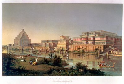 I Palazzi di Nimrud Restaurati, 1853 da Unbekannt
