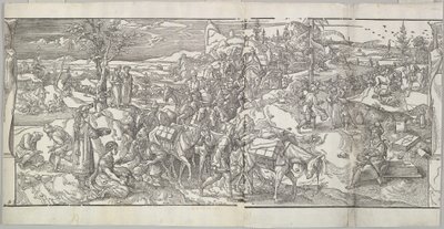 Il passaggio di una carovana dal fregio Ces Moeurs et fachons de faire de Turcz Customs ..., 1553 da Unbekannt