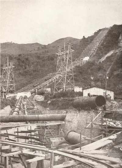 Le tubature a Riberao das Lages: Rio Light and Power Works da Unbekannt