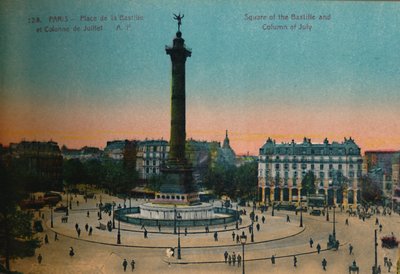 Place de la Bastille e la Colonna di Luglio, Parigi da Unbekannt