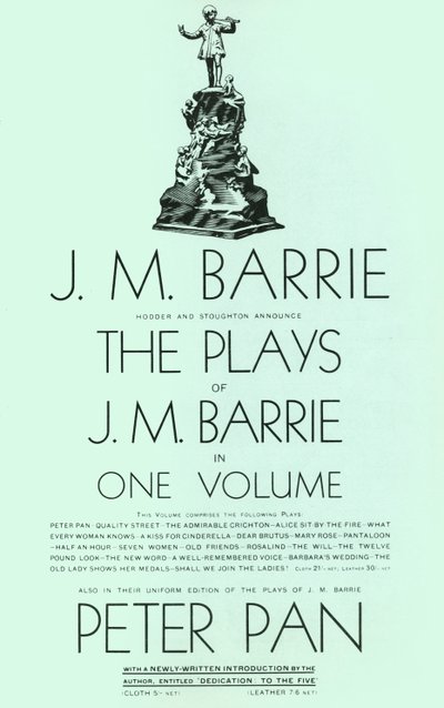 Le opere di J.M. Barrie in un volume da Unbekannt
