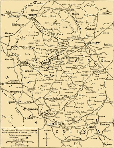La campagna polacca, 1914, c1920 da Unbekannt