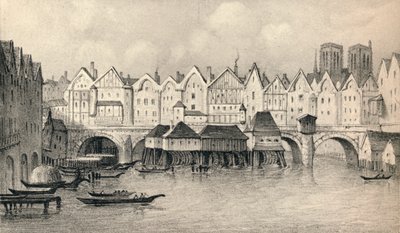 Il Pont Notre-Dame nel 1560 da Unbekannt