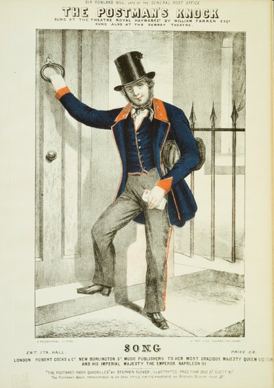 Il colpo del postino, c1855 da Unbekannt