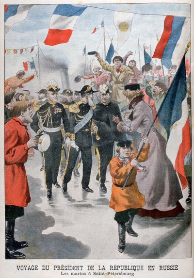Il presidente della Repubblica di Francia in visita a San Pietroburgo, Russia, 1902 da Unbekannt