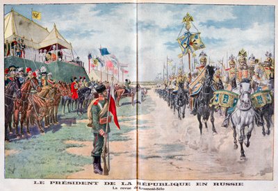 Il Presidente della Repubblica che rivede le truppe russe, Krasnoye Selo, Russia da Unbekannt