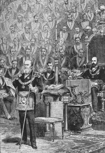 Prima Installazione del Principe di Galles come Gran Maestro dei Massoni da Unbekannt