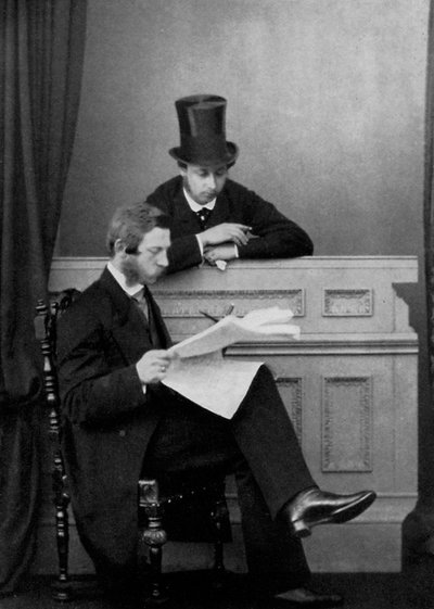 Il Principe di Galles e il Principe Ereditario Federico Guglielmo di Prussia, Windsor, 1863 da Unbekannt