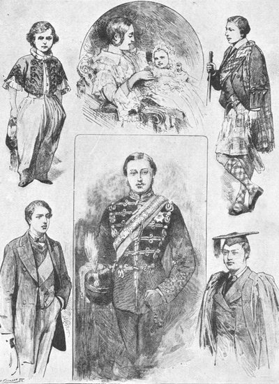 Il Principe di Galles nei suoi Primi Giorni, 1901 da Unbekannt
