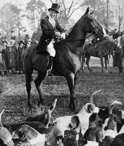 Il Principe di Galles con la caccia di Beaufort, 1923 da Unbekannt