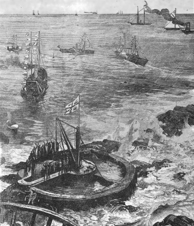 Il Principe di Galles...posa la prima pietra del nuovo faro di Eddystone...1879, 1901 da Unbekannt