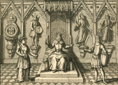 Gli idoli principali dei Sassoni, adorati in Gran Bretagna, fine XVI-inizio XVII secolo da Unbekannt