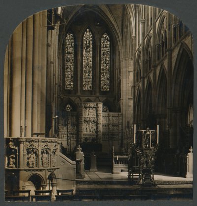 Il pulpito e il coro della Cattedrale di Truro, Inghilterra, c1910 da Unbekannt