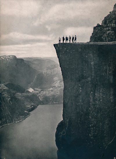 Il pulpito nel Lysefjord, 1914 da Unbekannt