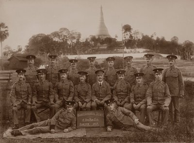 Lo staff dei quartiermastri del 1° Royal Munster Fusiliers, Rangoon, Birmania, 1913 da Unbekannt