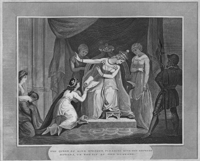 La regina di re Stefano che supplica l