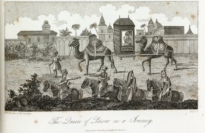 La Regina di Persia trasportata dai cammelli, c.1810-1829 da Unbekannt