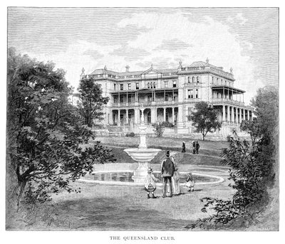 Il Queensland Club, Australia, 1886 da Unbekannt