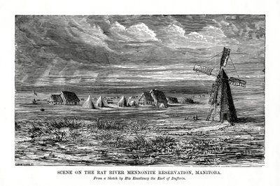 La riserva mennonita del fiume Rat, Manitoba, Canada, fine XIX secolo da Unbekannt