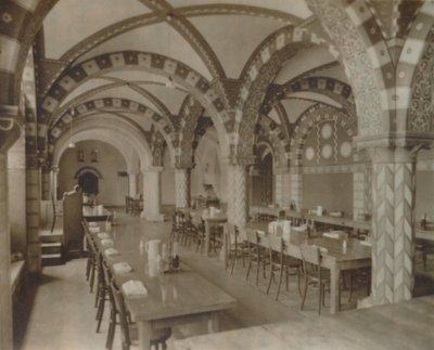 Il refettorio, Abbazia di Buckfast, fine XIX-inizio XX secolo da Unbekannt