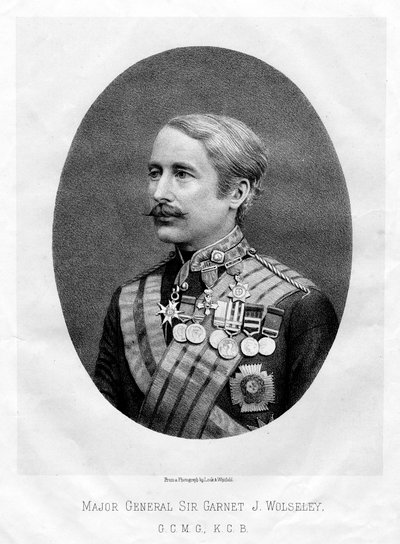 Il Diritto Onorevole Garnet Joseph Wolseley, Maresciallo di Campo Britannico, 1880 da Unbekannt