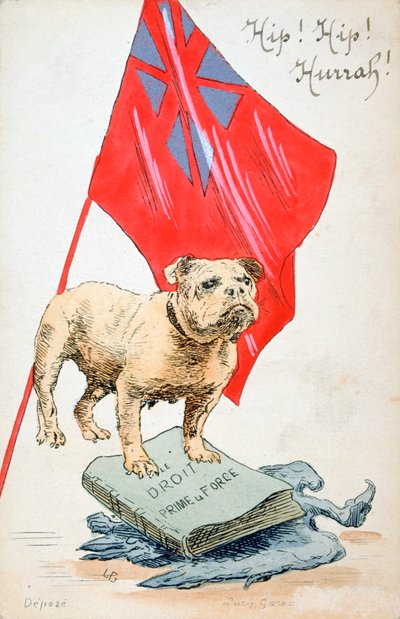 Il Diritto Precede la Forza, cartolina francese della Prima Guerra Mondiale, 1914-1918 da Unbekannt