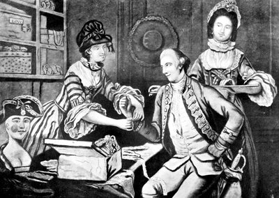 Le rivali modiste, 1770 da Unbekannt