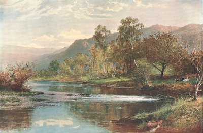 Il fiume che sfocia nel Derwent Water, c1902 da Unbekannt