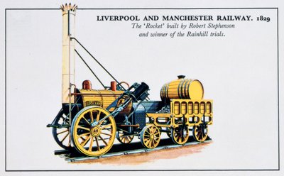 Il Razzo, ferrovie di Liverpool e Manchester da Unbekannt
