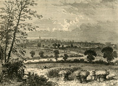 La strada romana, Tufnell Park, nel 1838, c1876 da Unbekannt