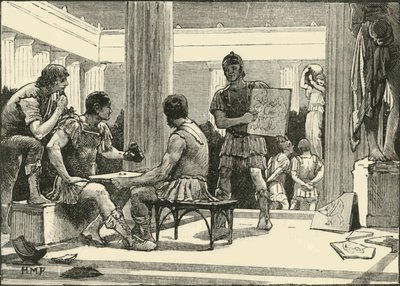I romani a Corinto, 1890 da Unbekannt